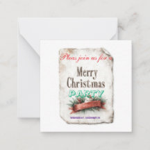cartes d'invitation de Noël