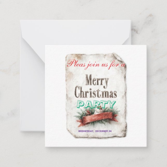 cartes d'invitation de Noël (Devant)