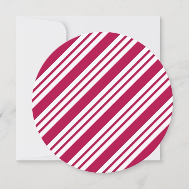 Cartes d'invitation de Noël à la menthe poivrée (Devant)