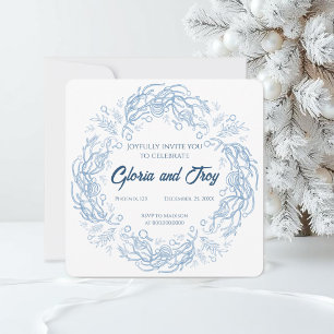 Cartes d'invitation de Noël. Contes de fées d'hive
