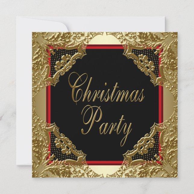 Cartes d'invitation de Noël pour la soirée d'entre (Devant)