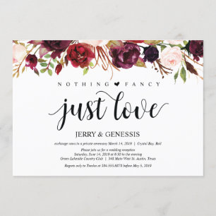 Cartes d'invitation de réception de mariage champê