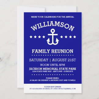 Cartes d'invitation de réunion de famille sur le t