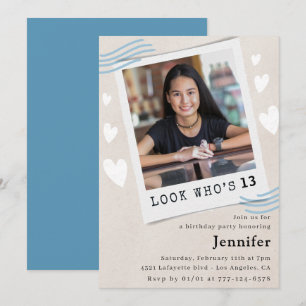 Cartes d'invitation drôle pour un 13ème anniversai