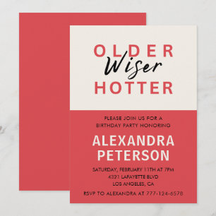 Cartes d'invitation drôles pour 79ème anniversaire