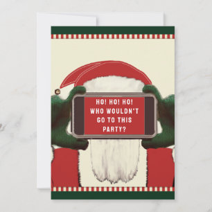Cartes d'invitation drôles pour une fête de Noël