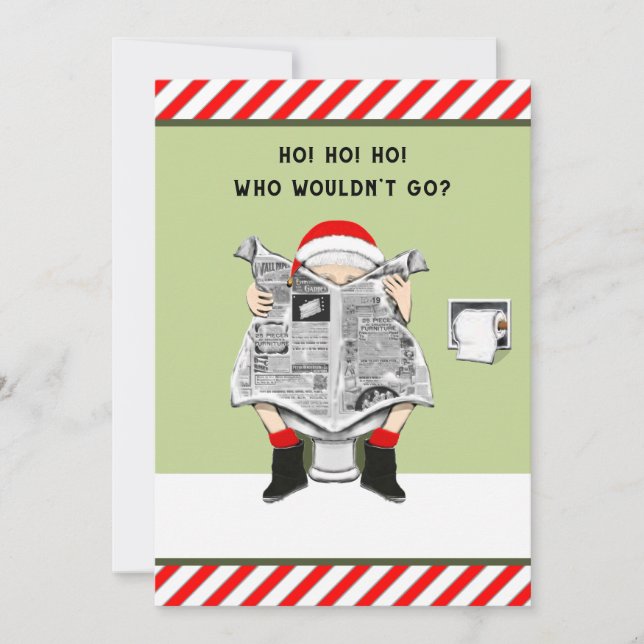 Cartes d'invitation drôles pour une fête de vacanc (Devant)
