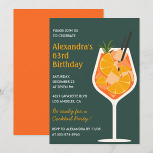Cartes d'invitation élégantes et modernes pour 63è