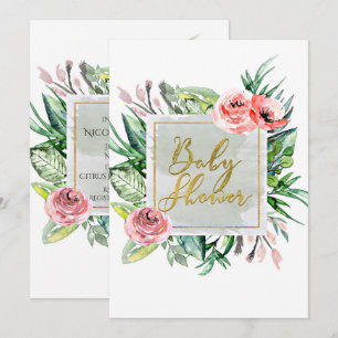 Cartes d'invitation élégantes et modernes pour une