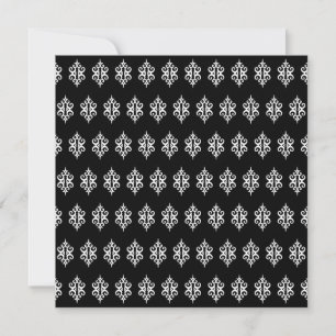 Cartes d'invitation élégantes noir et blanc