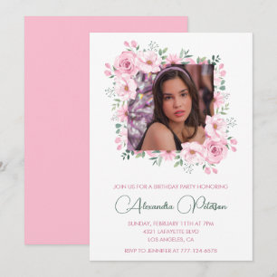 Cartes d'invitation élégantes pour 13 ans Photo Bo