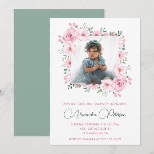 Cartes d'invitation élégantes pour 2ème anniversai