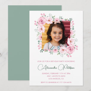 Cartes d'invitation élégantes pour 6ème anniversai