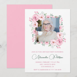 Cartes d'invitation élégantes pour 95e anniversair