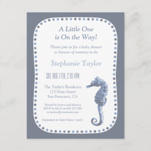 Cartes d'invitation élégantes pour Baby Shower Océ