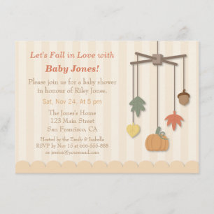 Cartes d'invitation élégantes pour Baby Shower sur