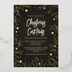 Cartes d'invitation élégantes pour cocktails de No