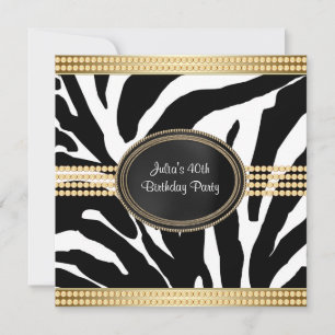 Cartes d'invitation élégantes pour l'anniversaire