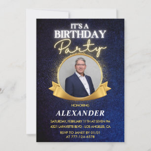 Cartes d'invitation élégantes pour les 69 ans des 