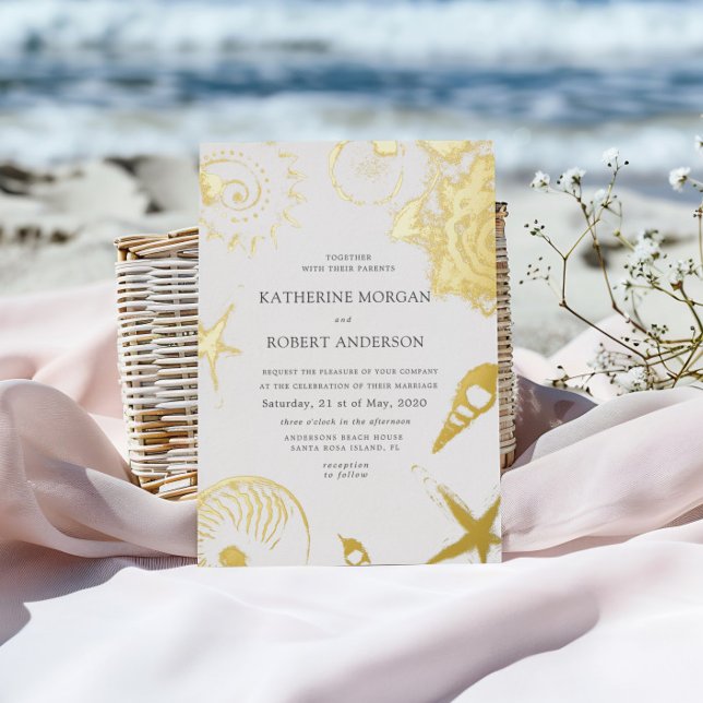 Cartes d'invitation élégantes pour mariage avec co (Créateur téléchargé)