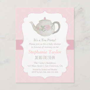 Cartes d'invitation élégantes pour une Baby Shower