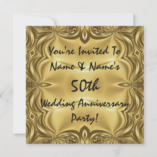 Cartes d'invitation élégantes pour une fête d'anni (Devant)