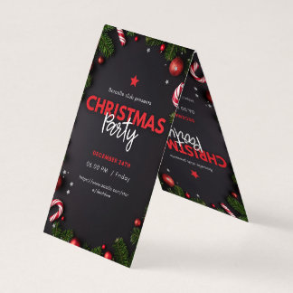 "Cartes d'invitation élégantes pour une fête de No
