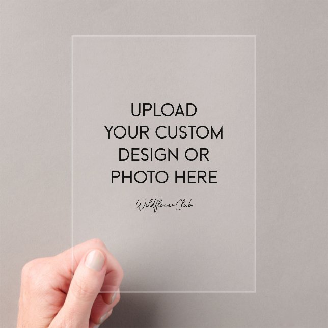 Cartes d'invitation en acrylique transparent (In situ (ordinateur de poche))