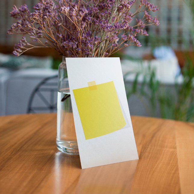 Cartes d'invitation en post-it jaune (Créateur téléchargé)