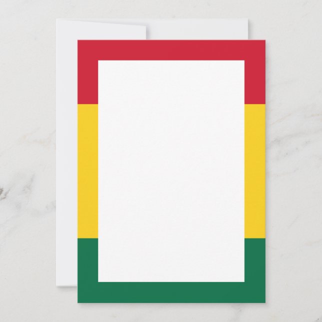 Cartes d'invitation et d'annonce à motif africain (Devant)