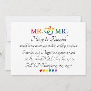 Cartes d'invitation - Faire-part de mariage Monsie