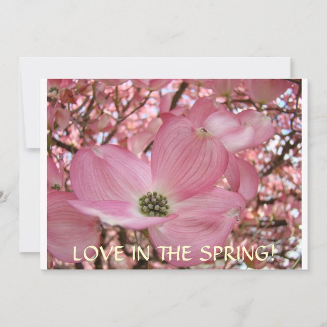 Cartes d'invitation Fleurs de cornouiller (Devant)