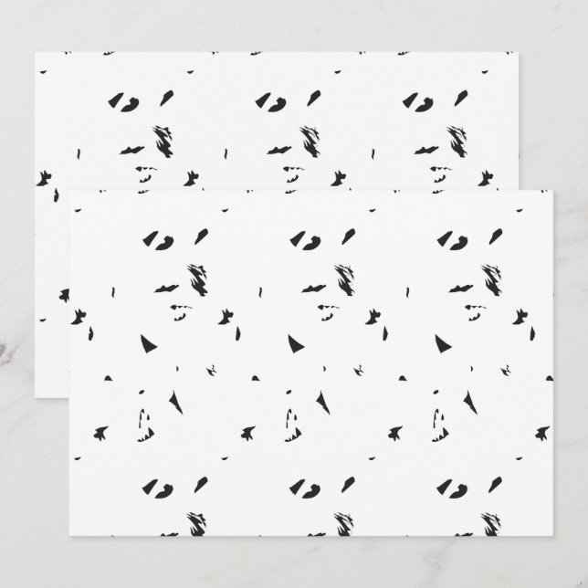 Cartes d'invitation gothiques minimales | Style mo (Devant / Derrière)