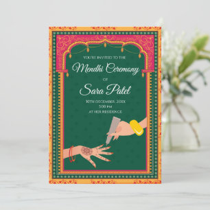 Cartes d'invitation Henna & invitations Mehendi Fê