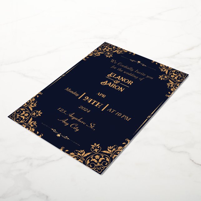 Cartes d'invitation, invitation de mariage, (Rotation)