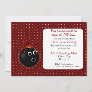 Cartes d'invitation mignonnes à pois rouges pour b