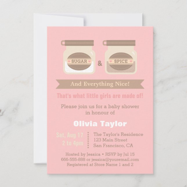 Cartes d'invitation modernes pour Baby Shower sur  (Devant)