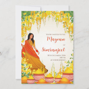 Cartes d'invitation numériques pour Haldi et Mayou