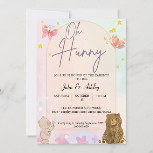 Cartes d'invitation Ourson Winnie mignon