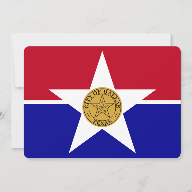Cartes d'invitation patriotiques avec Drapeau de D (Devant)