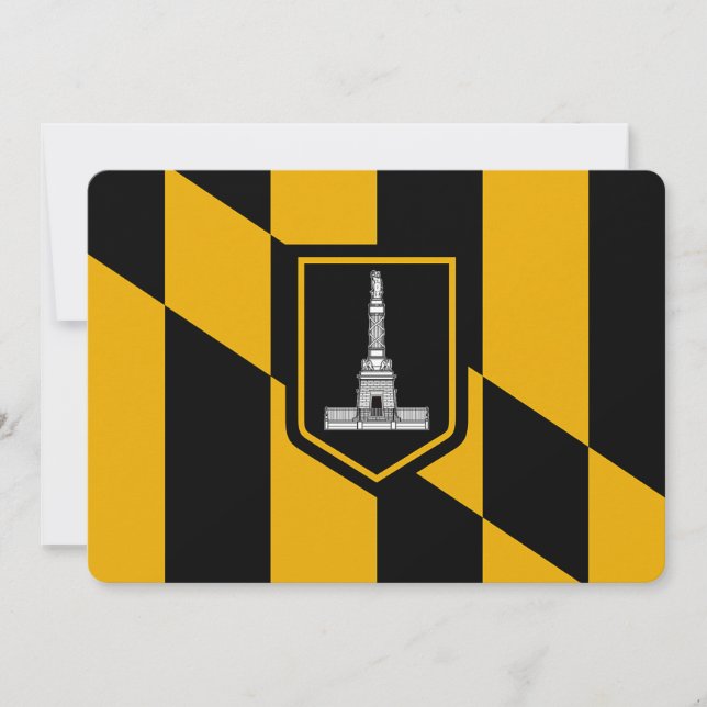 Cartes d'invitation patriotiques avec le drapeau d (Devant)