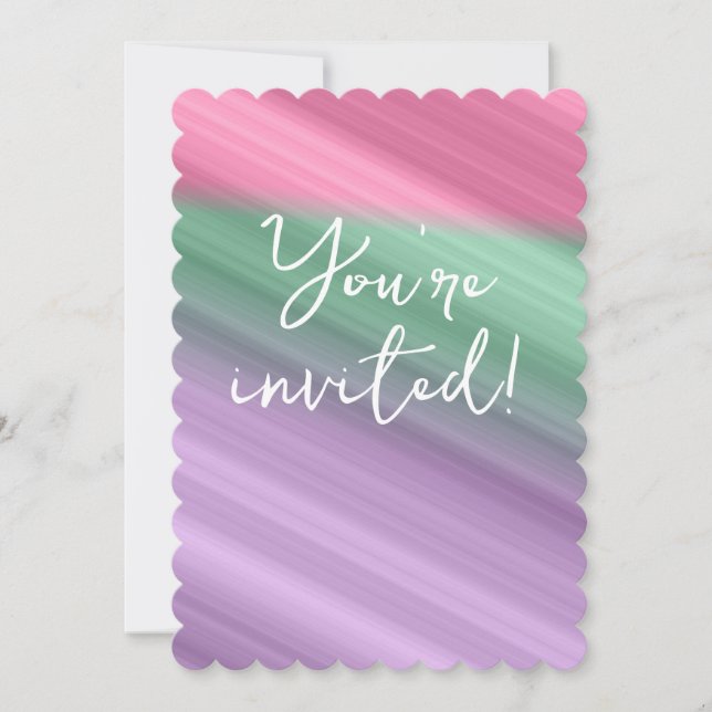 Cartes d'invitation personnalisables (Devant)