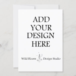 Cartes d'invitation personnalisées 13x18 cm