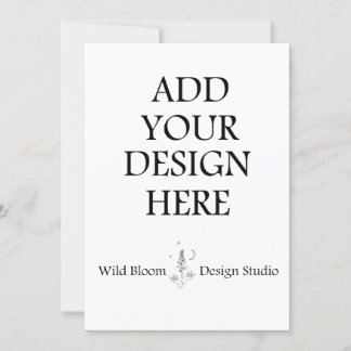 Cartes d'invitation personnalisées 13x18 cm