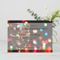 Cartes d'invitation personnalisées avec lumières b