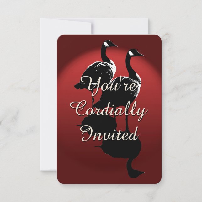 Cartes d'invitation personnalisées Canada Goose RS (Devant)