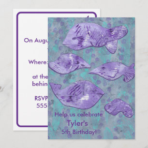 Cartes d'invitation personnalisées pour anniversai
