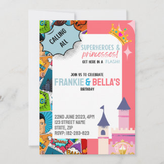 Cartes d'invitation personnalisées pour anniversai
