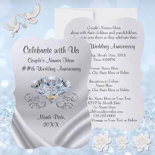 Cartes d'invitation personnalisées pour anniversai