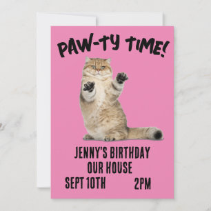 Cartes d'invitation personnalisées pour l'annivers
